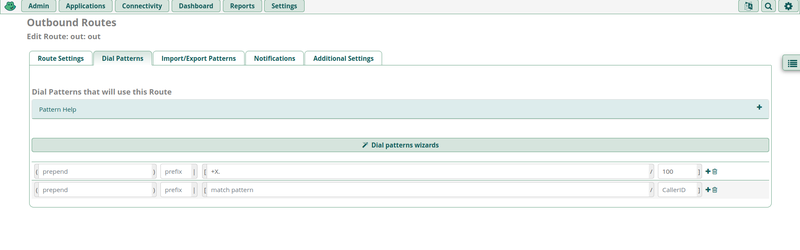 freepbx whatsapp outbound call route